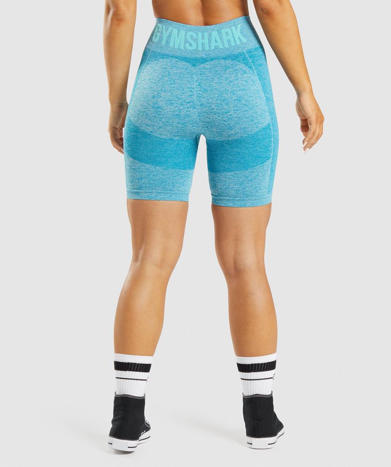 Women's Gymshark Flex Cycling Shorts Blue | USA  1465-PUOAS