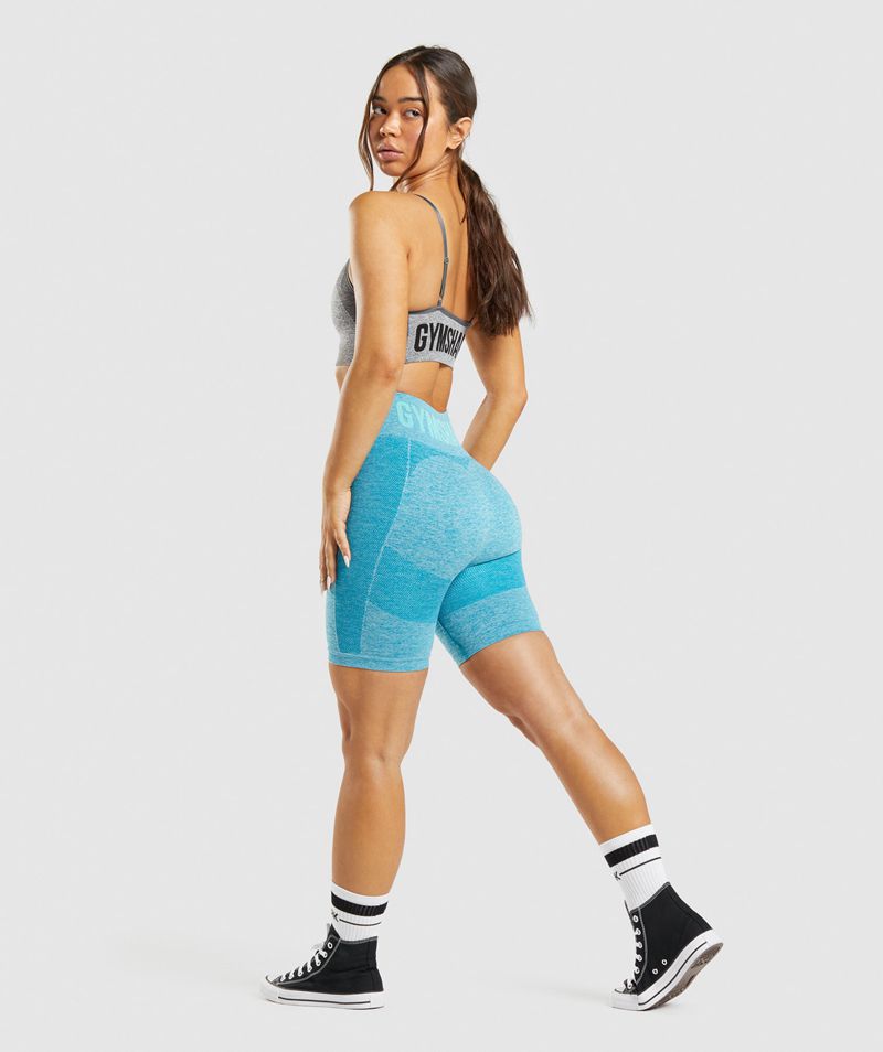 Women's Gymshark Flex Cycling Shorts Blue | USA  1465-PUOAS