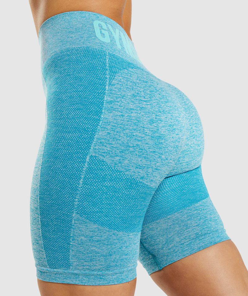 Women's Gymshark Flex Cycling Shorts Blue | USA  1465-PUOAS