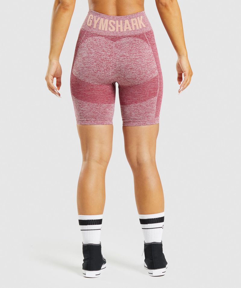 Women's Gymshark Flex Cycling Shorts Burgundy | USA  3592-AJDGS