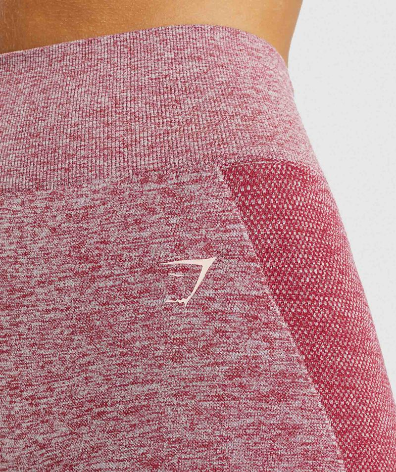 Women's Gymshark Flex Cycling Shorts Burgundy | USA  3592-AJDGS