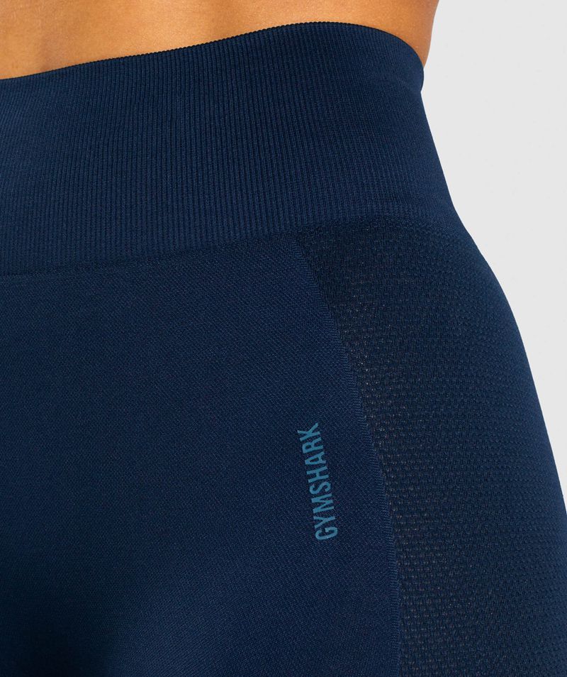 Women's Gymshark Flex Cycling Shorts Navy | USA  5940-HRDEJ