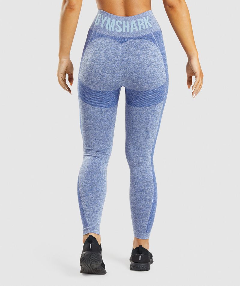 Women's Gymshark Flex High Waisted Leggings Blue | USA  4263-KQNCO