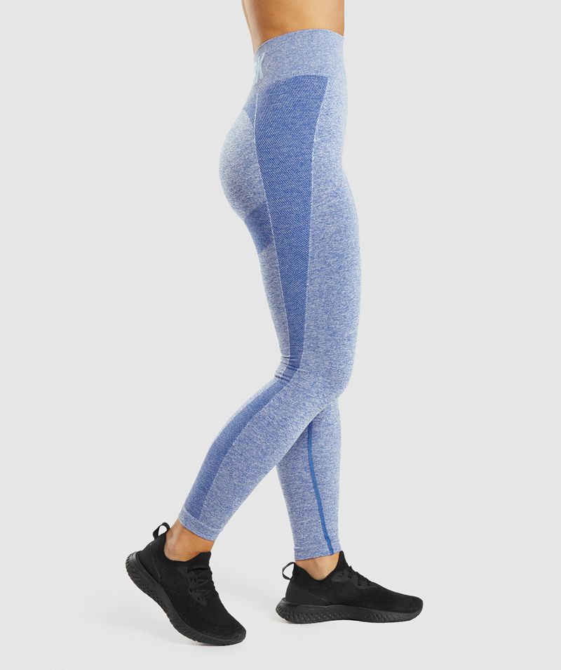 Women's Gymshark Flex High Waisted Leggings Blue | USA  4263-KQNCO