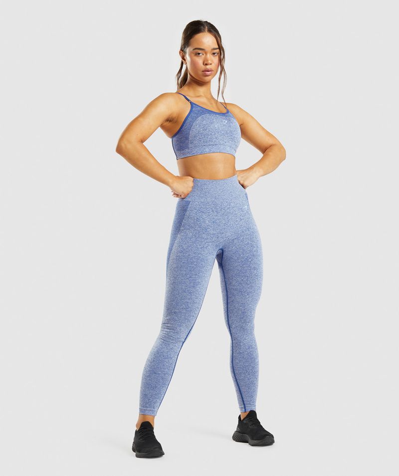 Women's Gymshark Flex High Waisted Leggings Blue | USA  4263-KQNCO