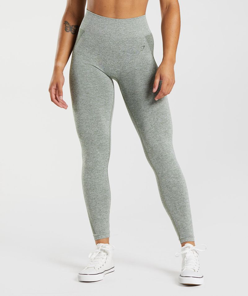 Women\'s Gymshark Flex High Waisted Leggings Green | USA  5368-EZSDK