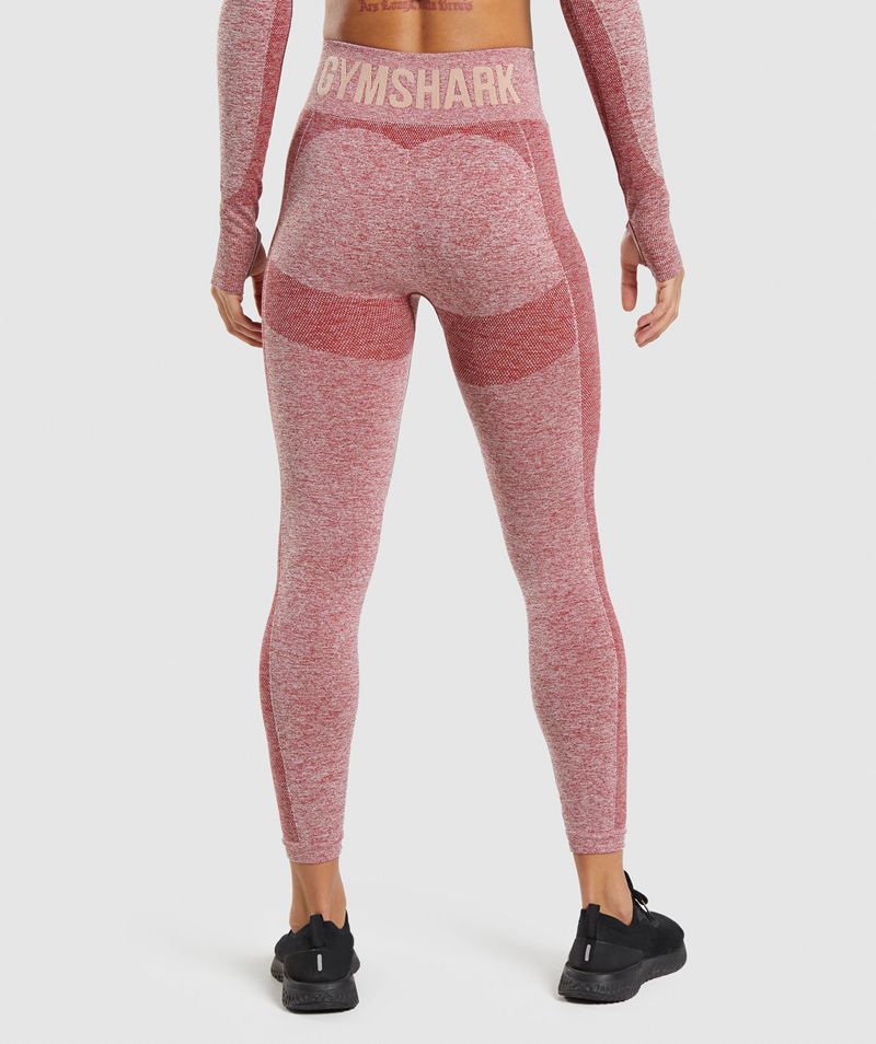 Women's Gymshark Flex High Waisted Leggings Burgundy | USA  6851-GMRYV