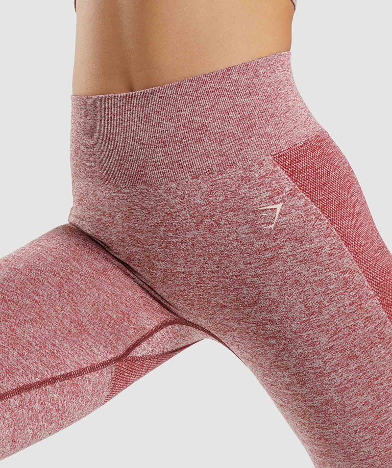 Women's Gymshark Flex High Waisted Leggings Burgundy | USA  6851-GMRYV