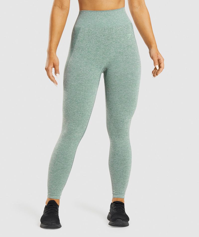 Women\'s Gymshark Flex High Waisted Leggings Green | USA  8914-TBXEJ