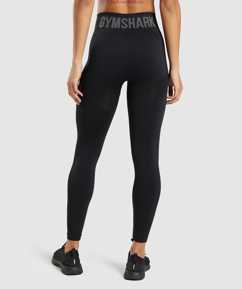 Women's Gymshark Flex High Waisted Leggings Black | USA  9703-NERUB