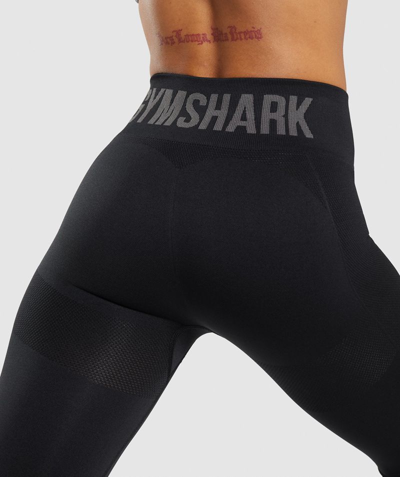 Women's Gymshark Flex High Waisted Leggings Black | USA  9703-NERUB