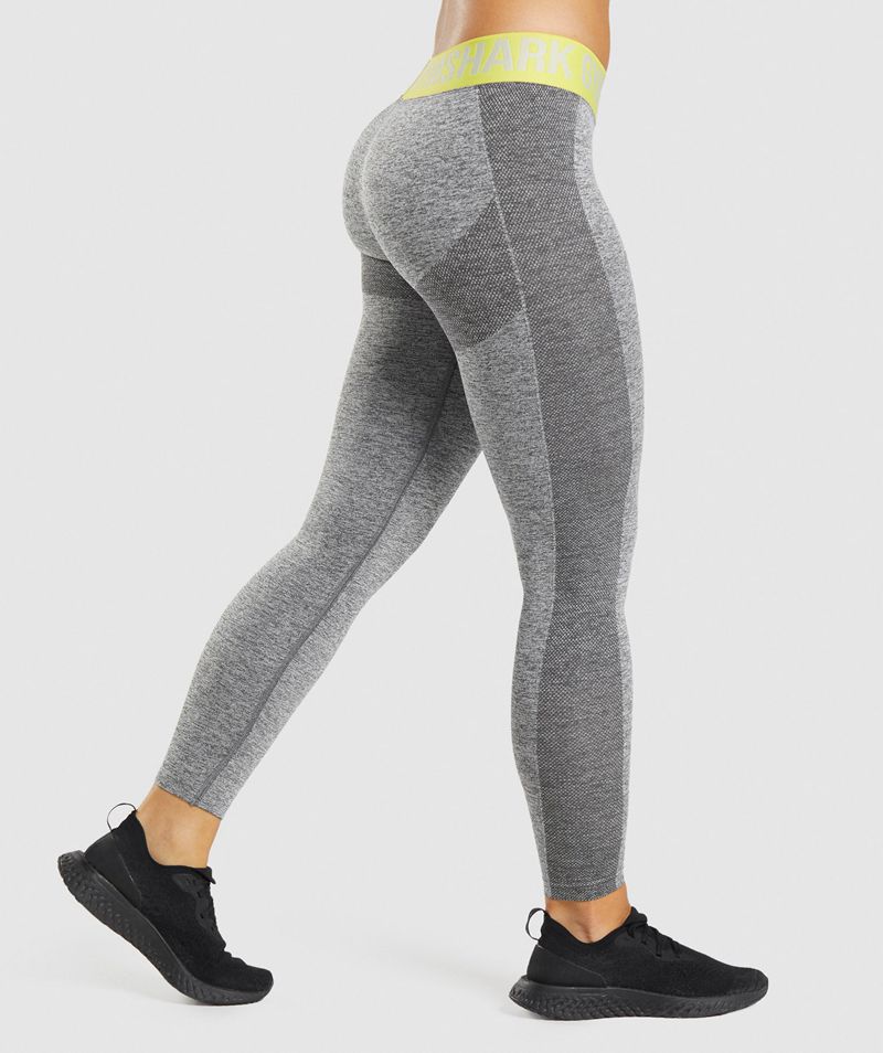 Women's Gymshark Flex Low Rise Leggings Grey | USA  3587-EWROT