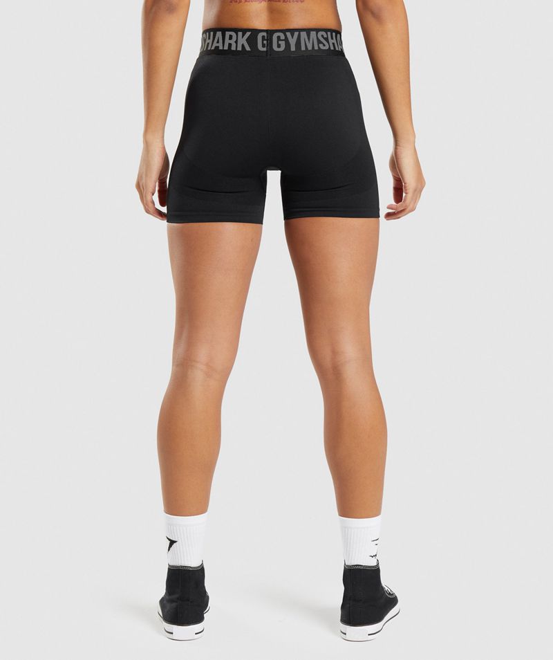 Women's Gymshark Flex Shorts Black | USA  6305-YOLNI