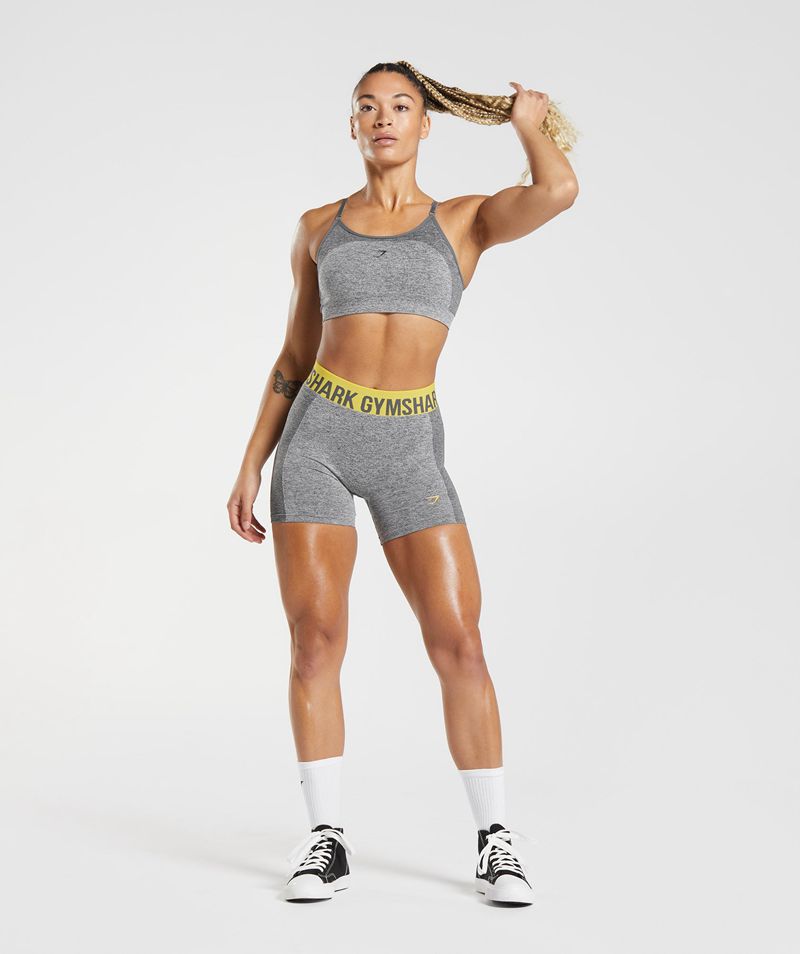 Women's Gymshark Flex Shorts Grey | USA  9204-RVTDE