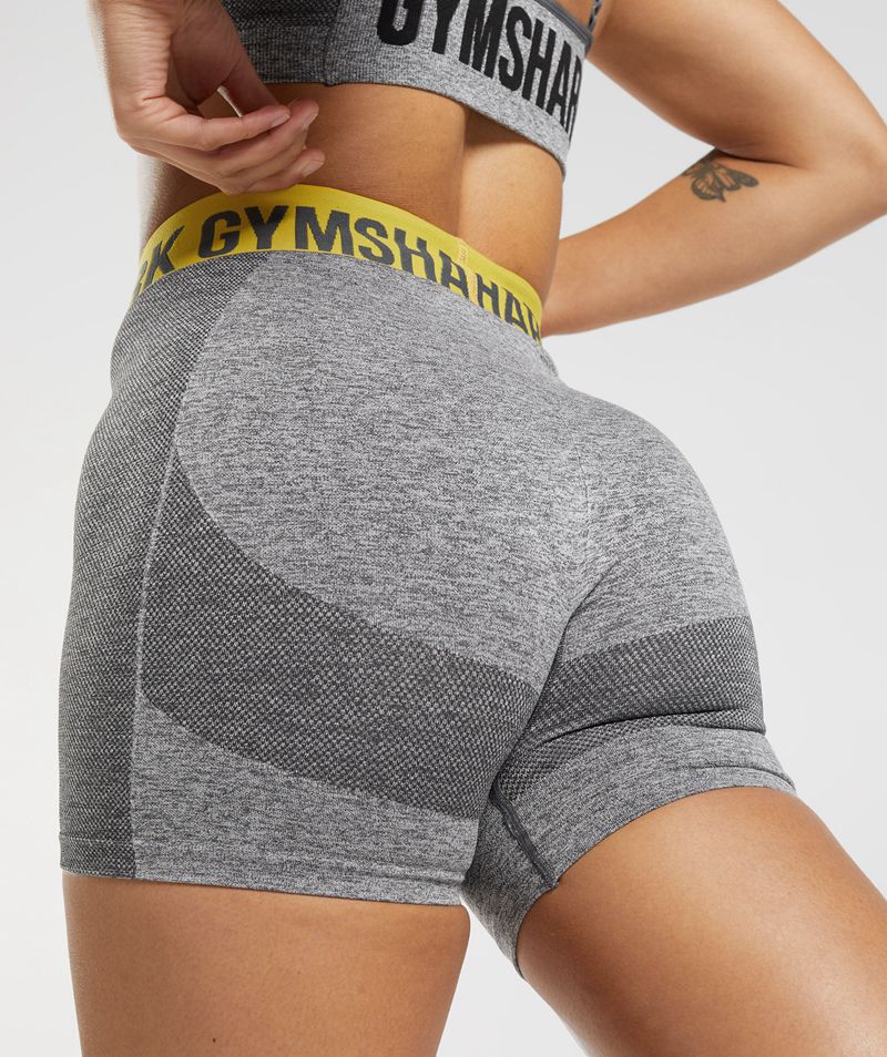 Women's Gymshark Flex Shorts Grey | USA  9204-RVTDE