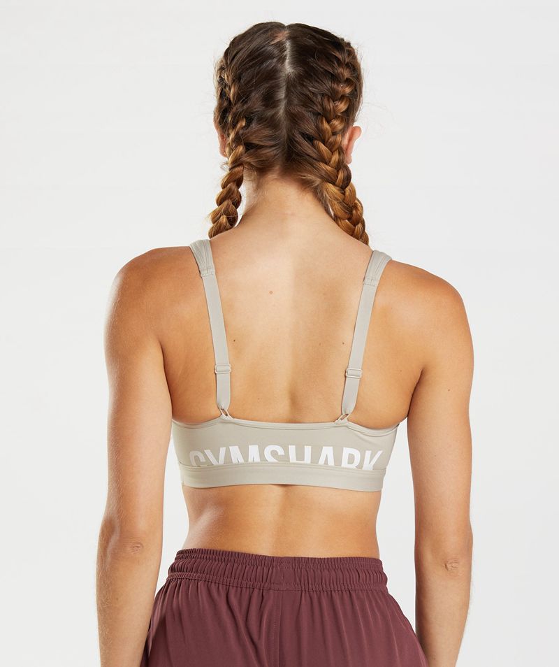 Women's Gymshark Fraction Sports Bra Grey | USA  1863-KZDHY