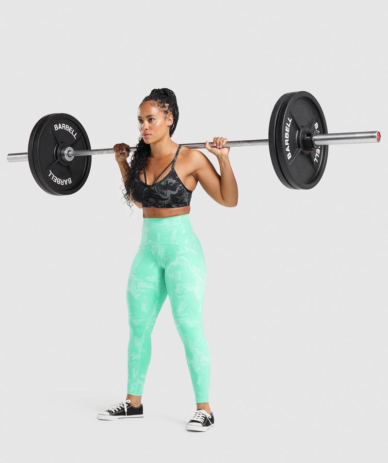 Women's Gymshark Gs Power High Rise Leggings Light Turquoise | USA  4139-NTDCJ