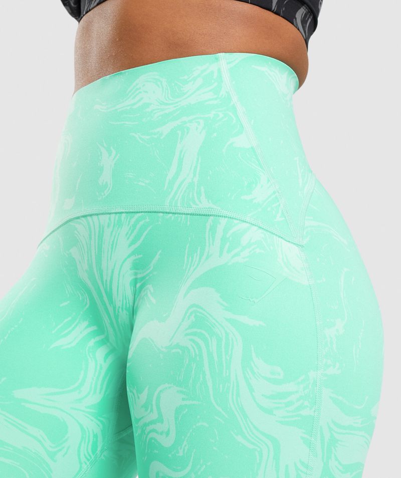 Women's Gymshark Gs Power High Rise Leggings Light Turquoise | USA  4139-NTDCJ