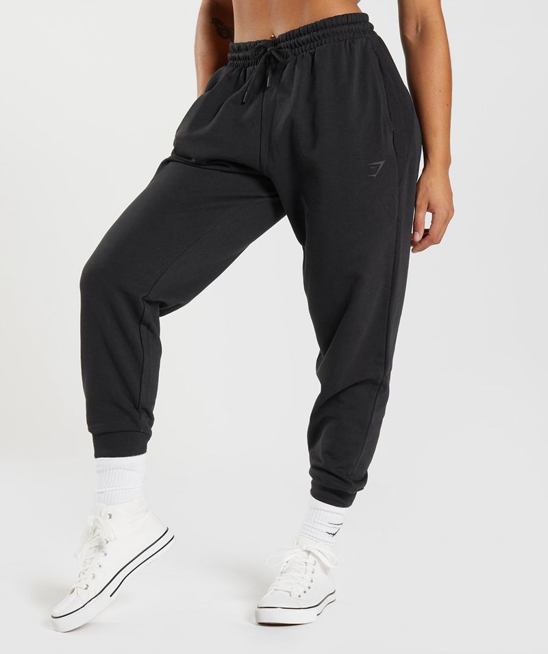 Women\'s Gymshark Gs Power Joggers Black | USA  8350-DNQAR