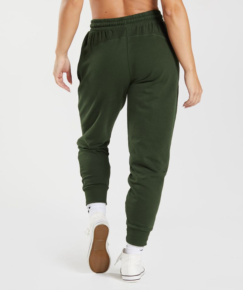 Women's Gymshark Gs Power Joggers Olive | USA  3426-ZTDKW