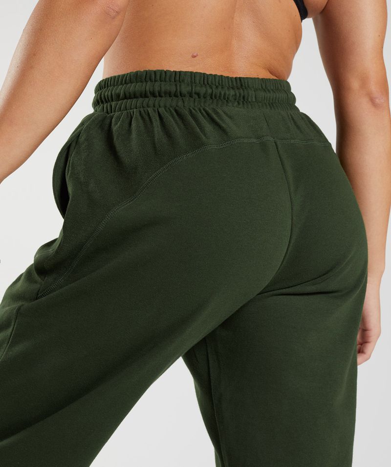 Women's Gymshark Gs Power Joggers Olive | USA  3426-ZTDKW