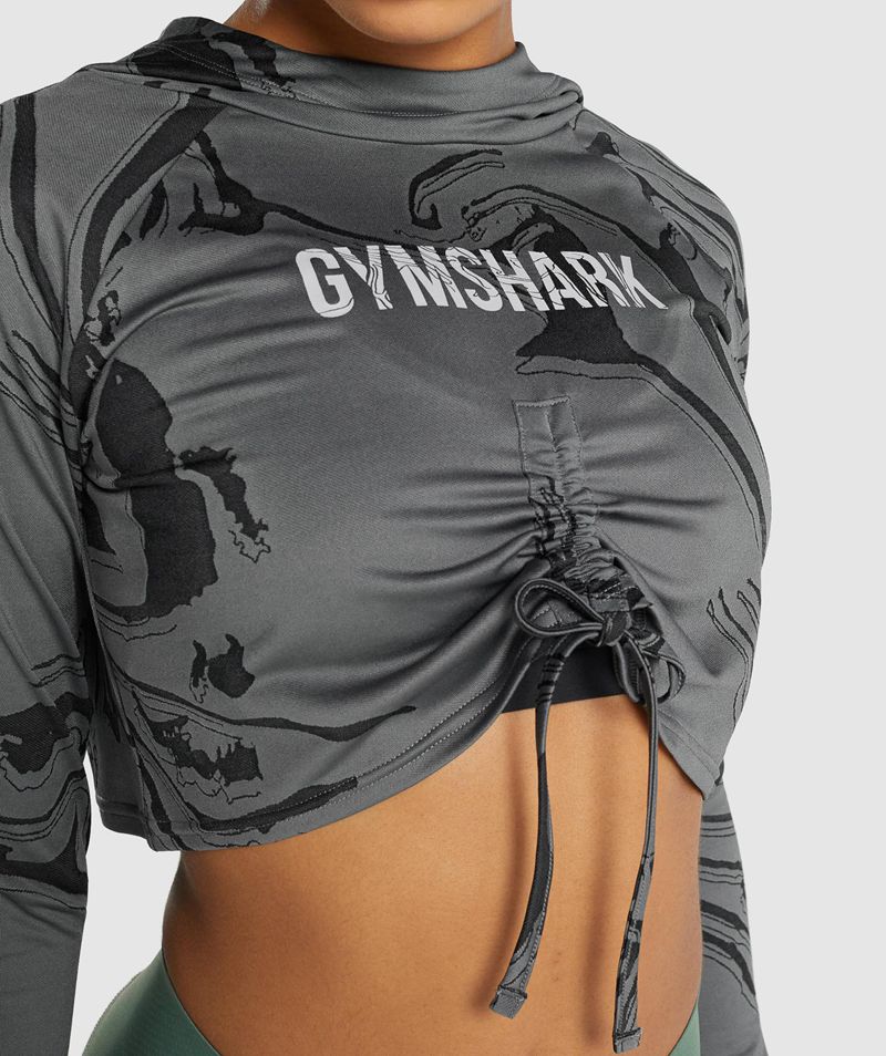 Women's Gymshark Gs Power Pullover Black | USA  1895-EXZVD