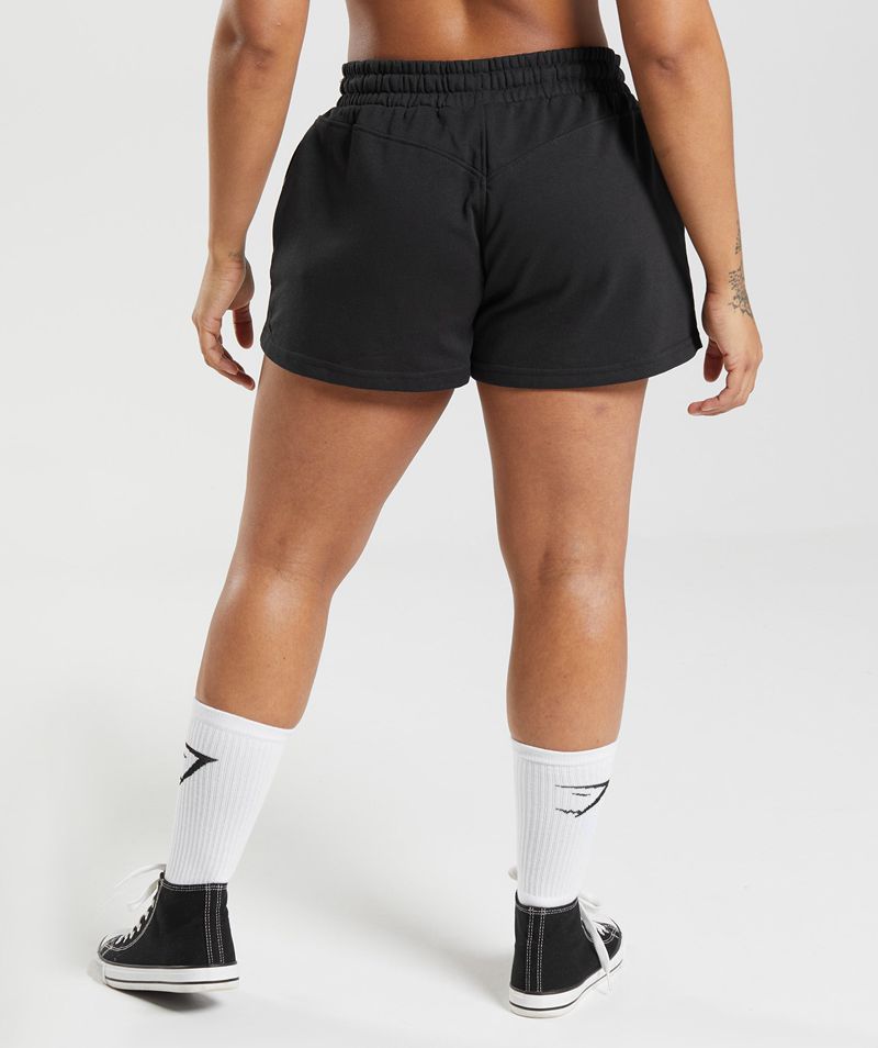 Women's Gymshark Legacy Shorts Black | USA  7018-VLQEW