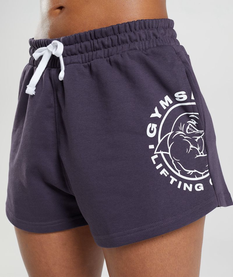 Women's Gymshark Legacy Shorts Purple | USA  1029-FPTDB