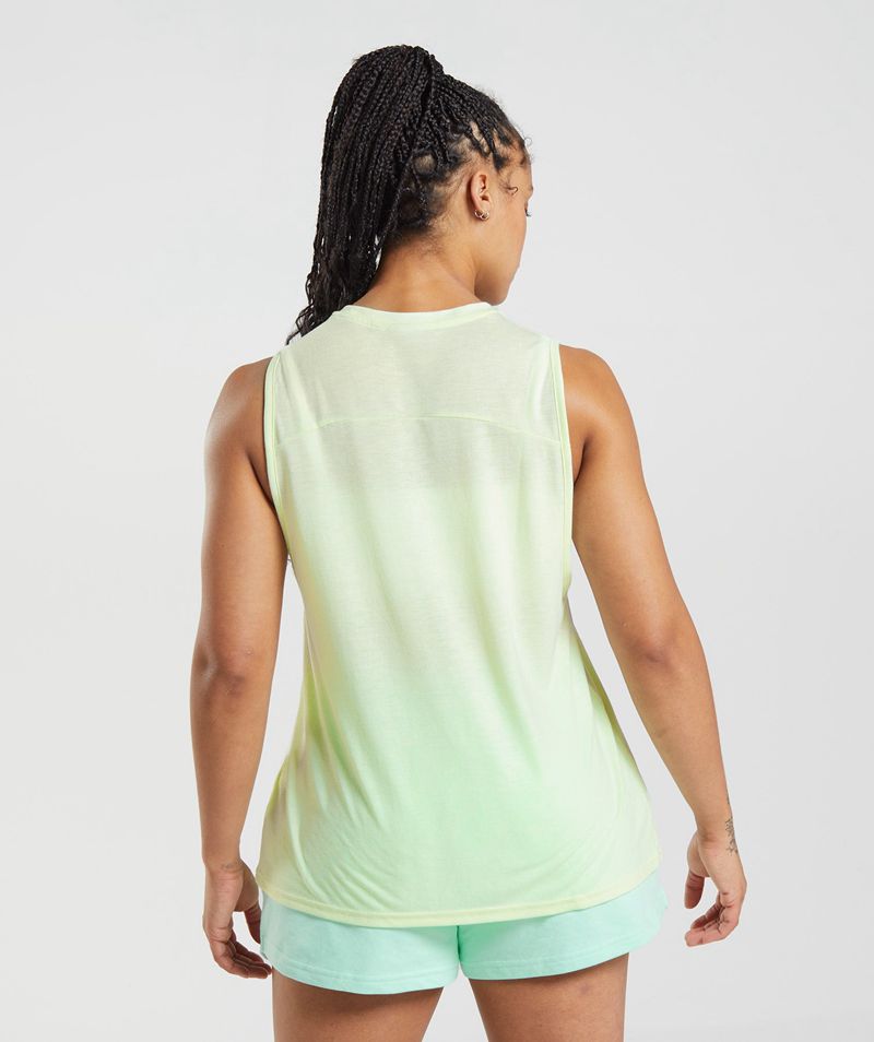 Women's Gymshark Legacy Tank Tops Green | USA  6147-BGAIK