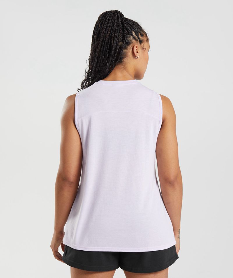 Women's Gymshark Legacy Tank Tops Purple | USA  0895-HDFTE