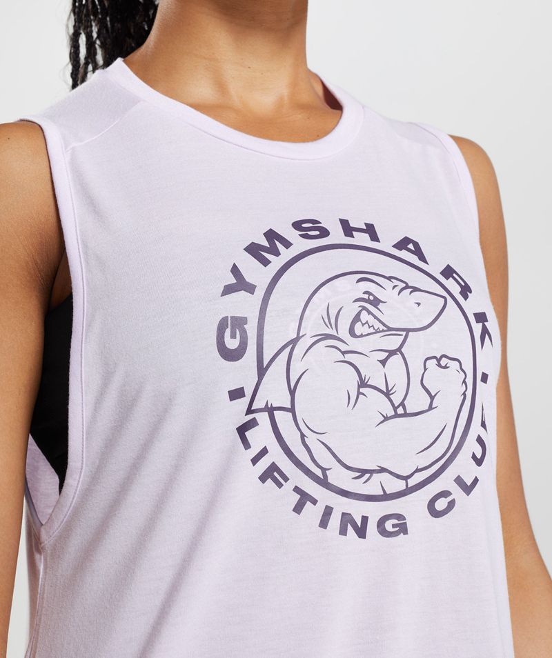 Women's Gymshark Legacy Tank Tops Purple | USA  0895-HDFTE