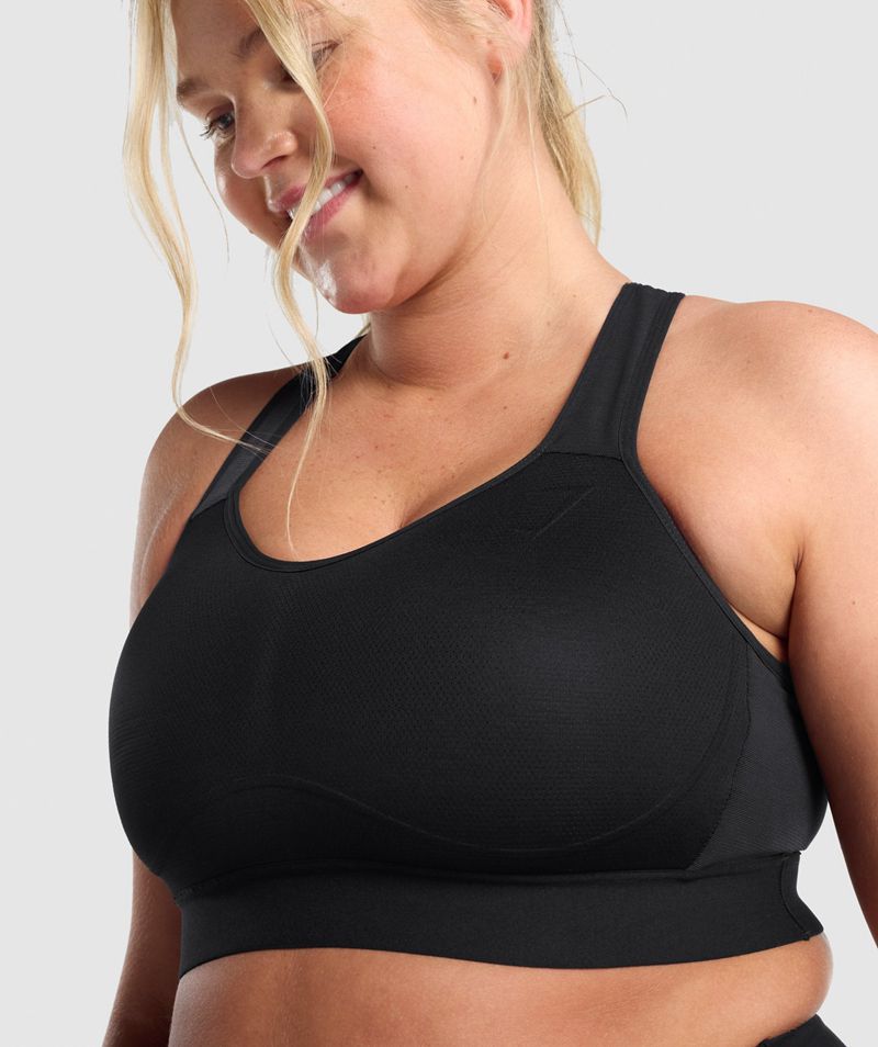 Women's Gymshark Lightweight High Support Sports Bra Black | USA  4268-QGZOL