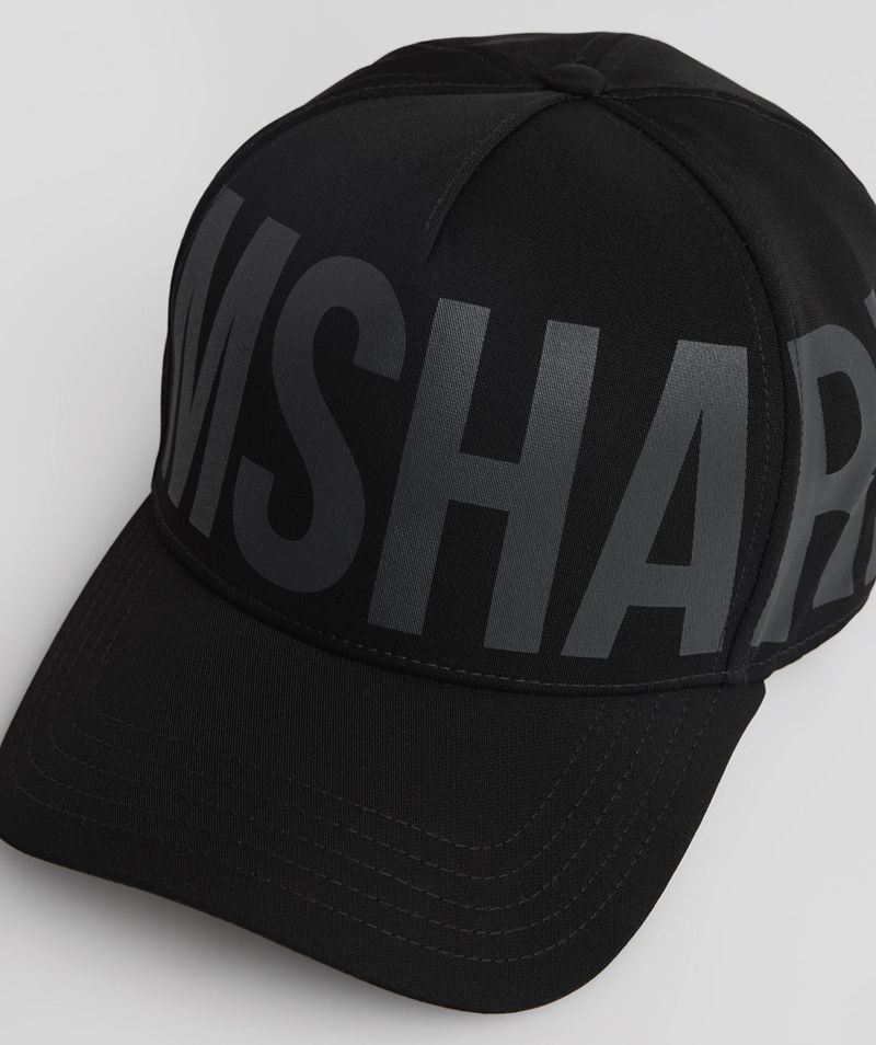 Women's Gymshark Logo Trucker Caps Black | USA  4650-IYDKL