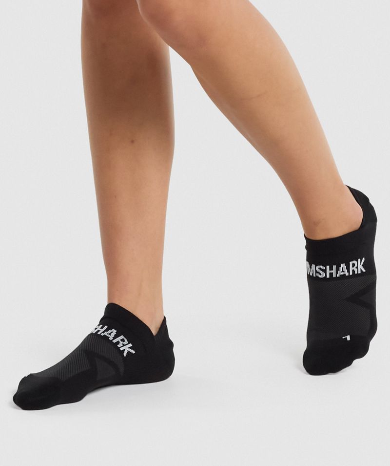 Women's Gymshark No Show Performance Socks Black | USA  3289-WXRVI