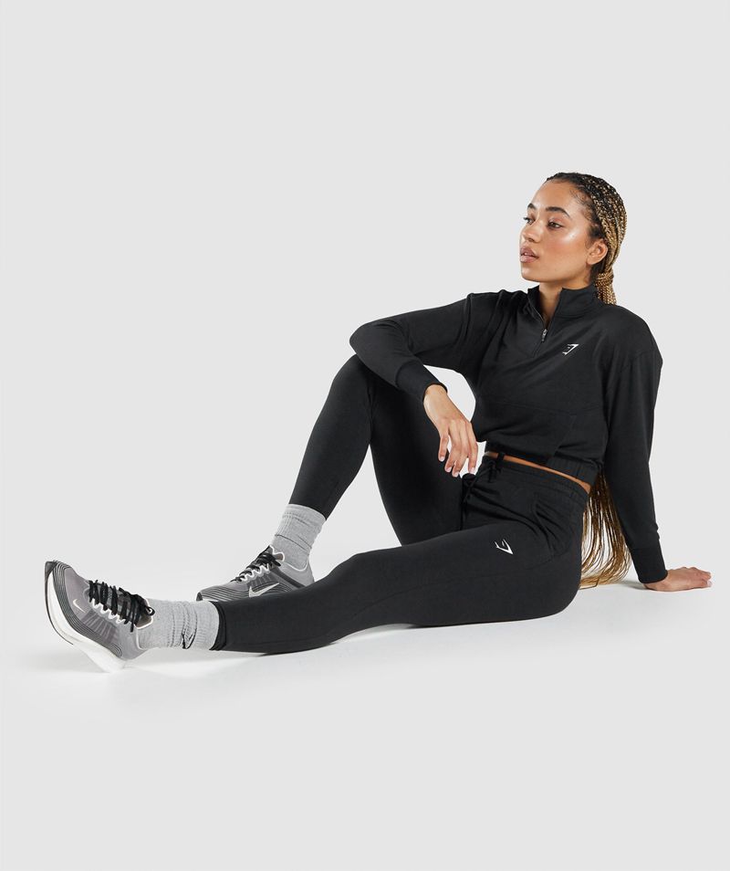 Women's Gymshark Pippa Training Joggers Black | USA  4683-KHJNL