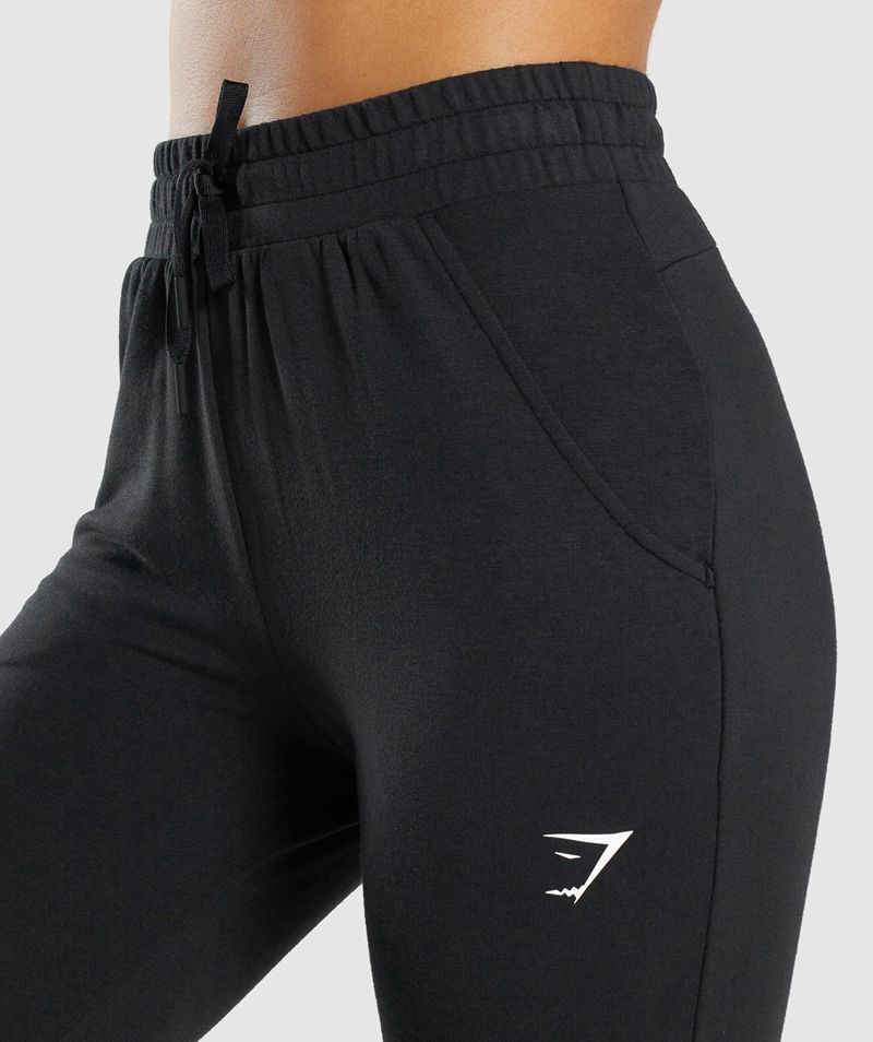 Women's Gymshark Pippa Training Joggers Black | USA  4683-KHJNL