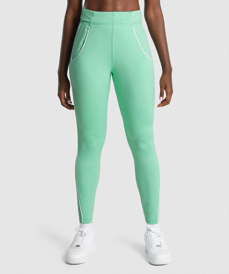 Women\'s Gymshark Recess Joggers Light Green | USA  8149-TKIVW