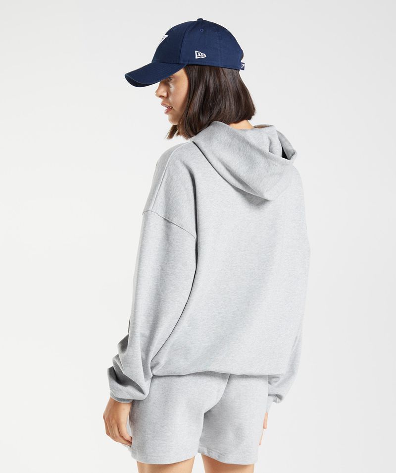 Women's Gymshark Rest Day Sweats Hoodie Light Grey | USA  3658-SZCAY