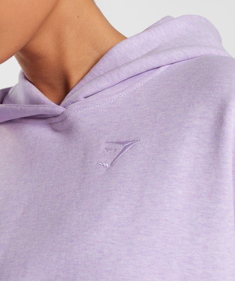 Women's Gymshark Rest Day Sweats Hoodie Purple | USA  5461-CVXIB