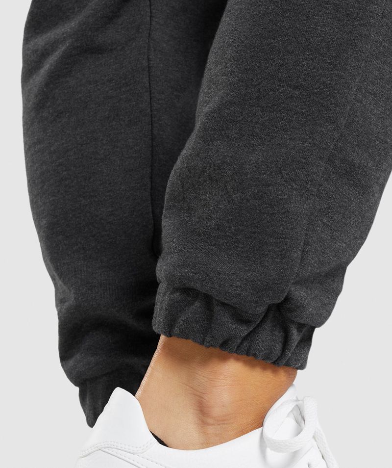 Women's Gymshark Rest Day Sweats Joggers Black | USA  1035-FGYOI