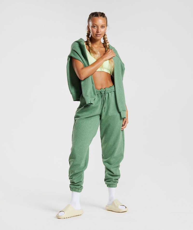 Women's Gymshark Rest Day Sweats Joggers Green | USA  3852-UKJQX