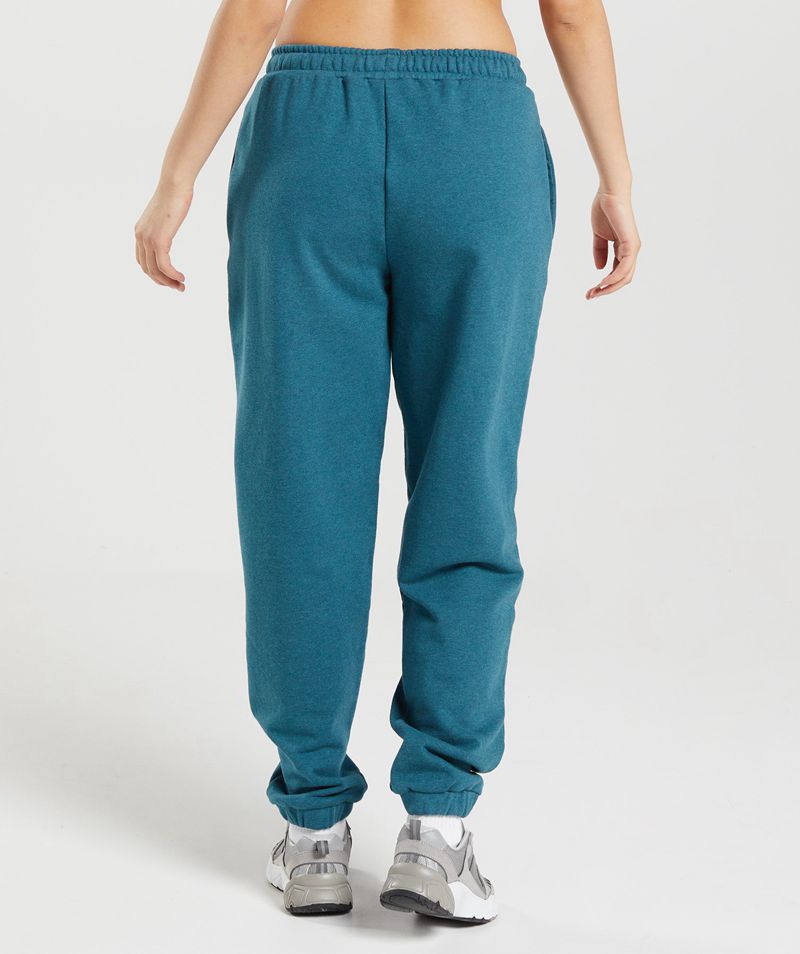 Women's Gymshark Rest Day Sweats Joggers Blue | USA  7310-BICHN