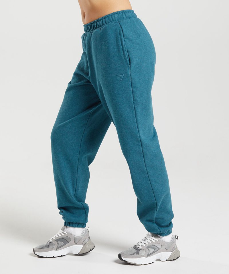 Women's Gymshark Rest Day Sweats Joggers Blue | USA  7310-BICHN