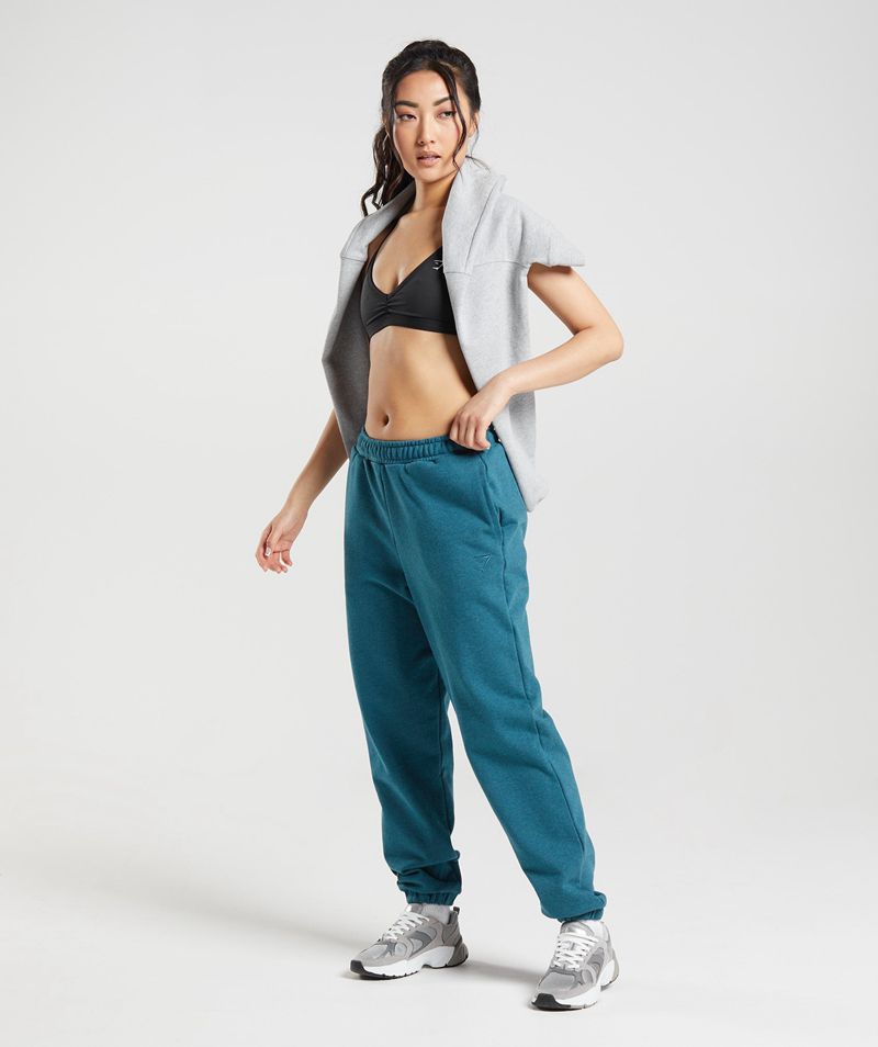 Women's Gymshark Rest Day Sweats Joggers Blue | USA  7310-BICHN