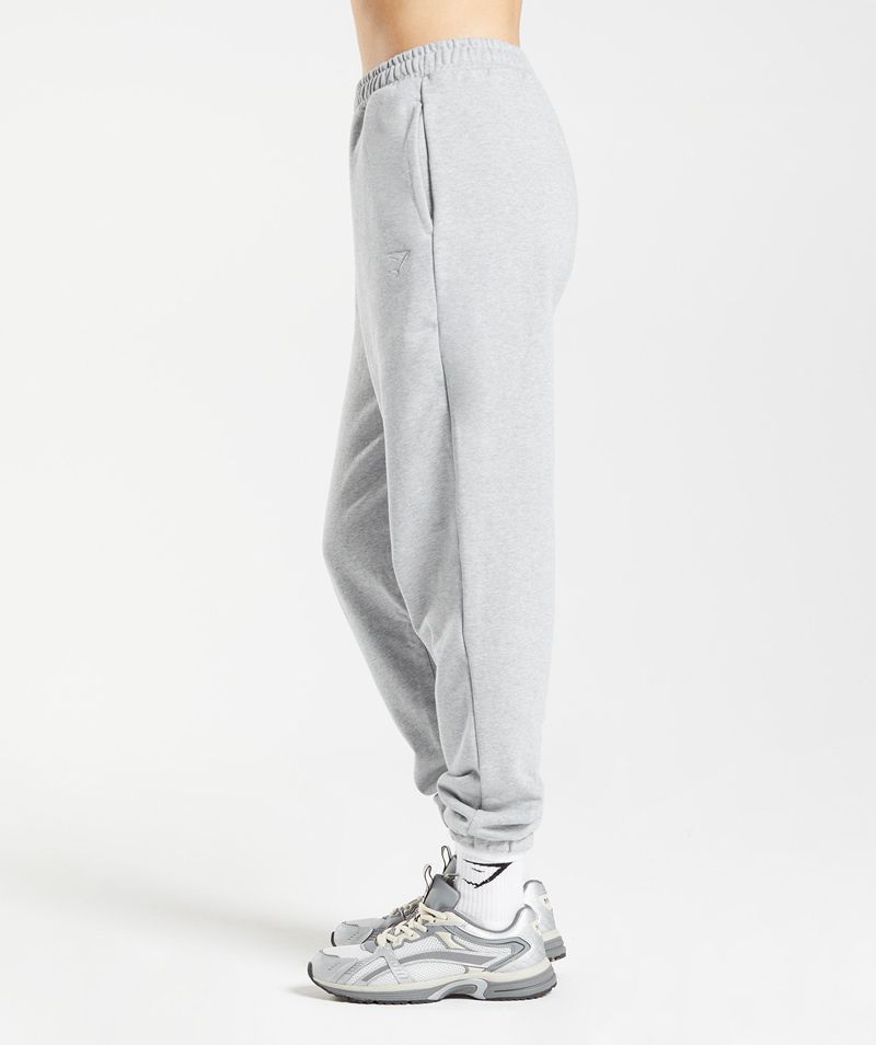 Women's Gymshark Rest Day Sweats Joggers Light Grey | USA  9463-LFBEN