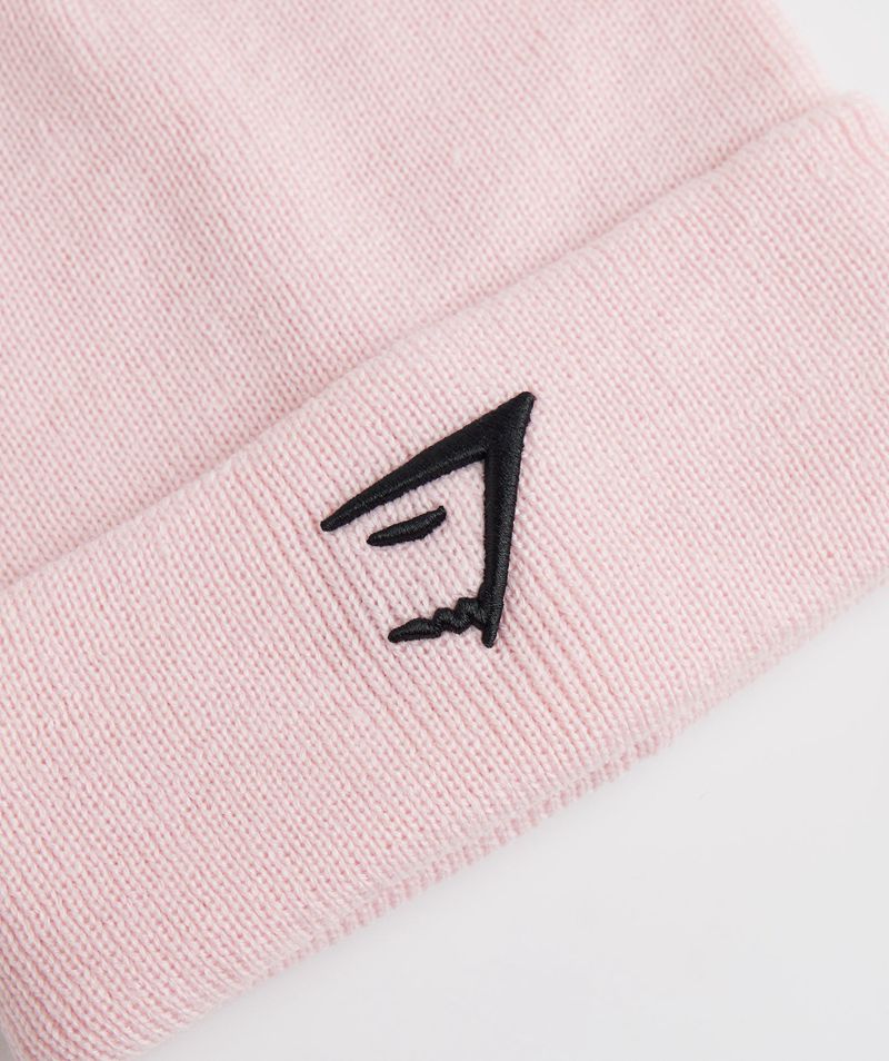 Women's Gymshark Sharkhead Beanie Pink | USA  7190-WENTA