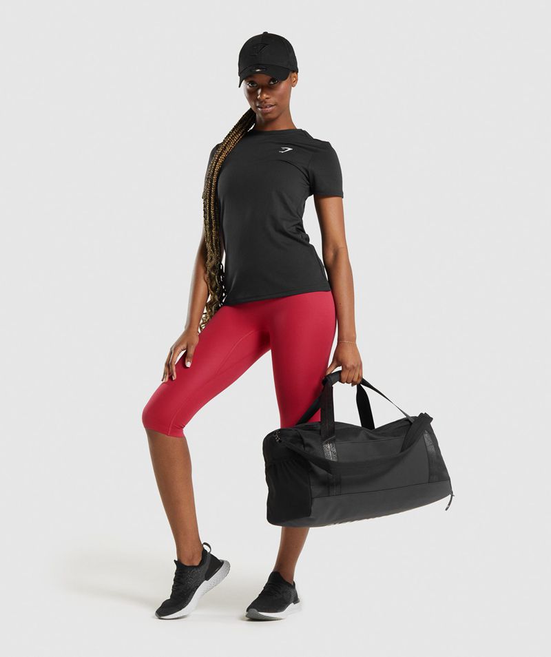 Women's Gymshark Small Everyday Gym Bags Black | USA  9321-WYABE