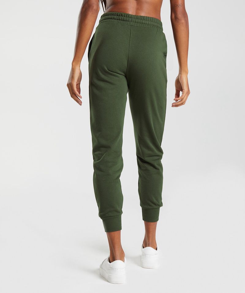 Women's Gymshark Social Club Joggers Olive | USA  7286-JWKAT