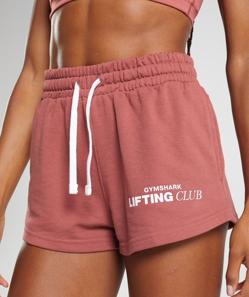 Women's Gymshark Social Club Shorts Rose | USA  9378-QGLMT