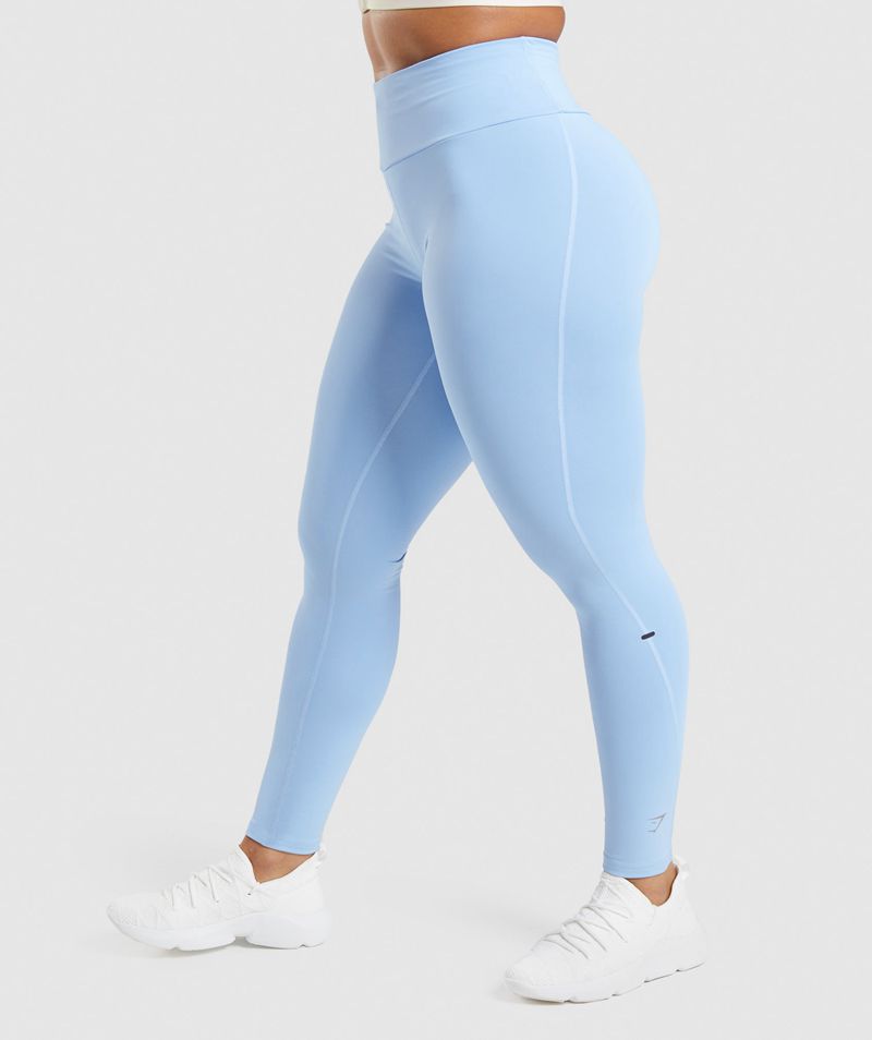 Women's Gymshark Speed Leggings Blue | USA  5238-FCUZY